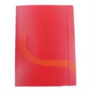 CARTELLINA CON ELASTICO IN PP COLORE ROSSO