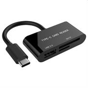 TECHMADE CARD READER COMPACT USB TYPE-C SDXC COMBO CARD