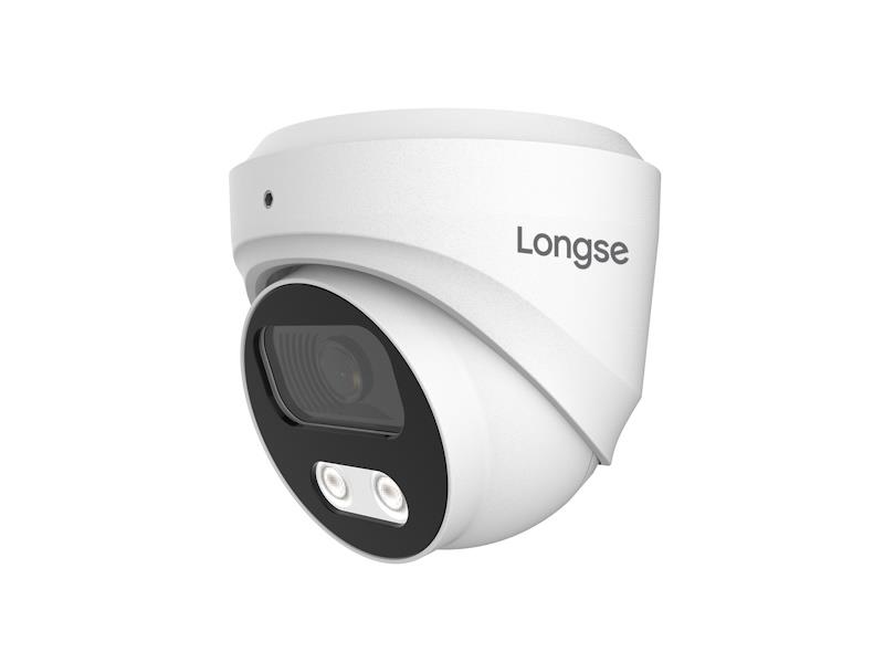 TELECAMERA LONGSE DOME IP 5MP AI H.265 2.8MM IR25 POE SD AUDIO R