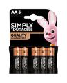 DURACELL SIMPLY STILO MN1500 LR6 CONFEZIONE DA 5 PILE