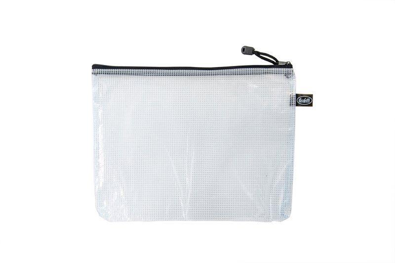 BUSTA PP E RETE CON ZIP 23X30 CM COL.NERO