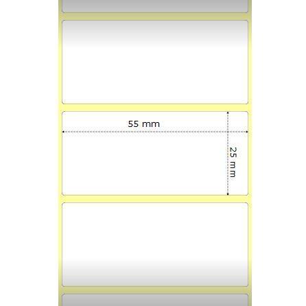 BOBINA ETICHETTE TERMICHE 55X25 ROTOLO DA 1000PZ