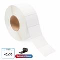 ETICHETTA TERMICA 40X30 VELLUM ROTOLO DA 1000PZ.