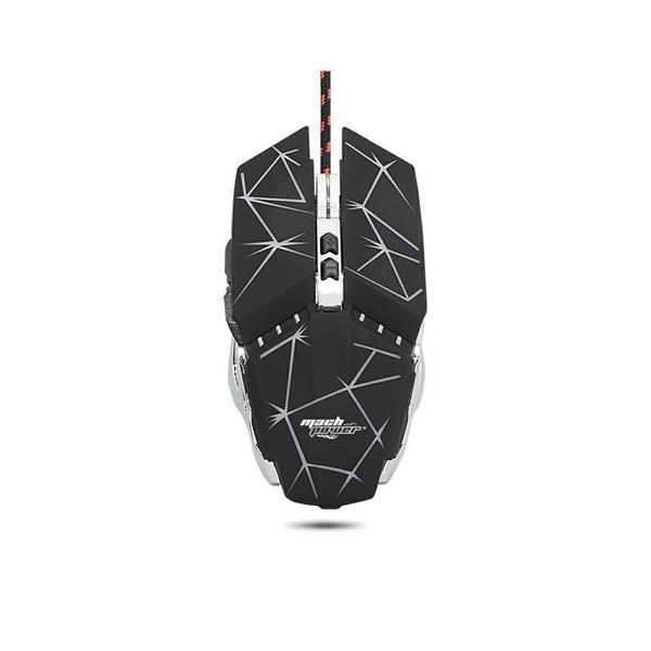 MOUSE GAMING MACH POWER USB 7 TASTI 3200DPI STAR BLACK 4*COLOR
