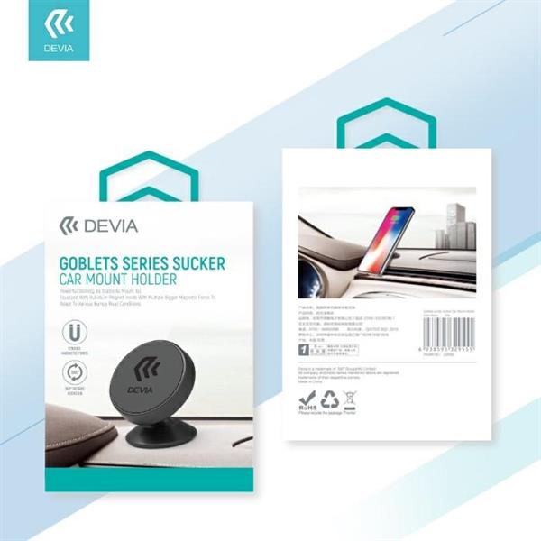DEVIA SUPPORTO SMARTPHONE DA AUTO ADESIVO E MAGNETICO REGOLABILE