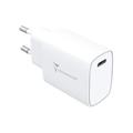 TECHMADE CARICABATTERIE 20W 1 PORTA USB-C OUTPUT FAST CHARGE