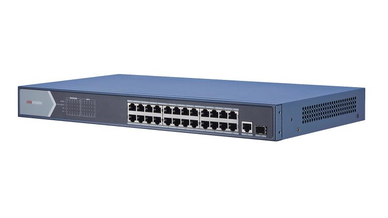 SWITCH HIKVISION 10/10/1000 24P POE + 2P SFP UNMANAGED DESKTOP