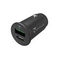 TECHMADE CARICATORE AUTO FASTCHARGER 30 WATT TYPE-C + USB A