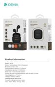 DEVIA AURICOLARI TWS-K1 BLUETOOTH 5.3 EM057 BLACK