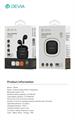 DEVIA AURICOLARI TWS-K1 BLUETOOTH 5.3 EM057 BLACK