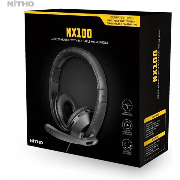 CUFFIE NITHO NX100 GAMING CON MICROFONO CON FILO JACK 3.5MM