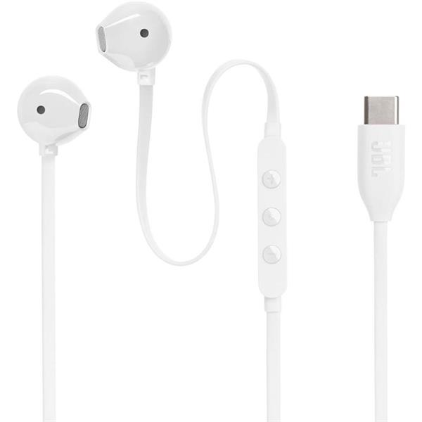 AURICOLARI CON FILO JBL USB-C T305C COM.+MIC. JBLT305CWHT WHITE
