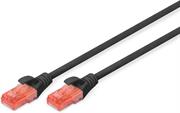 CAVO RETE DIGITUS UTP CAT 6 NON SCHERMATO MT 1 NERO