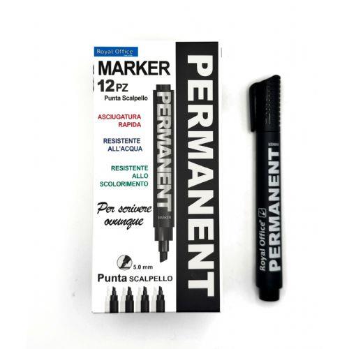 ROYAL MARKER PERMANENT PUNTA SCALPELLO CONF.12PZ BLACK
