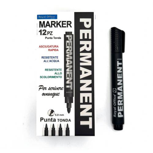 ROYAL MARKER PERMANENT PUNTA TONDA CONF.12PZ BLACK