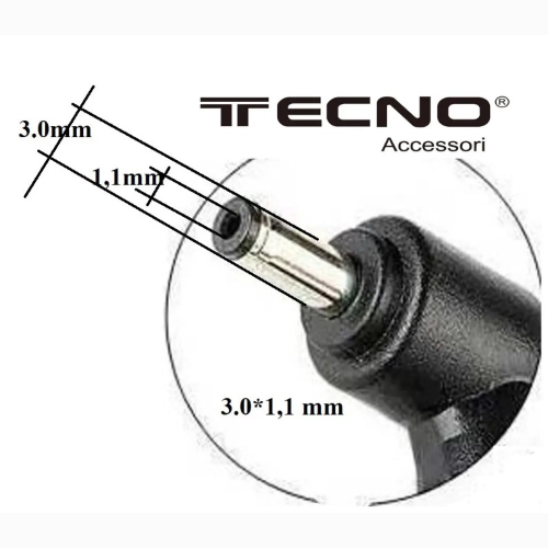 ALIMENTATORE TECNOACCESSORI COMPATIBILE ACER 19V 3.42A 3,0*1,1MM
