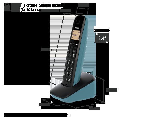 TELEFONO CORDLESS PANASONIC KX-TGB610JTC BLUE