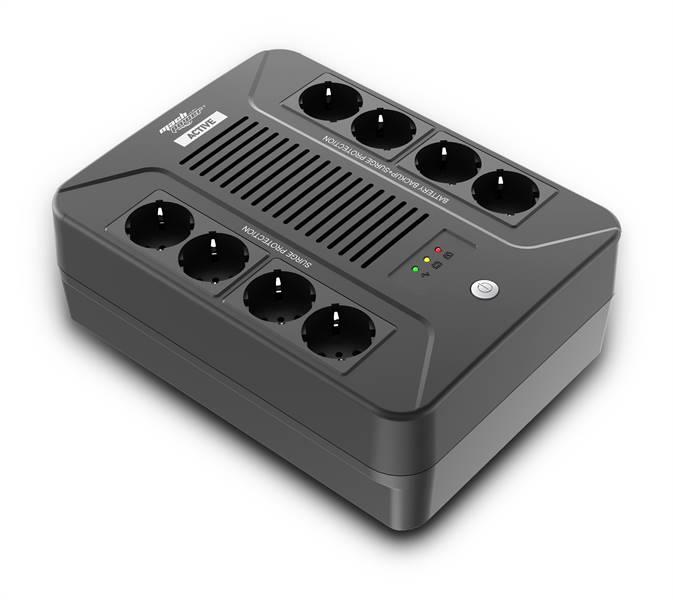 UPS PLUG MACHPOWR 850VA/510W 1*12V/8AH 8*SCHUKO(4+4) 1*USB 1*LAN