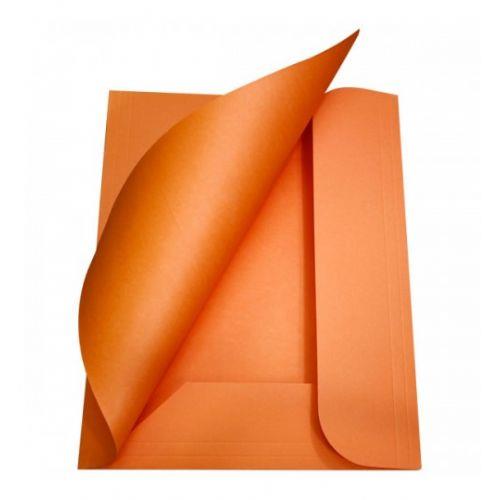 CARTELLE 3 LEMBI CON STAMPA ARANCIO CF.50PZ
