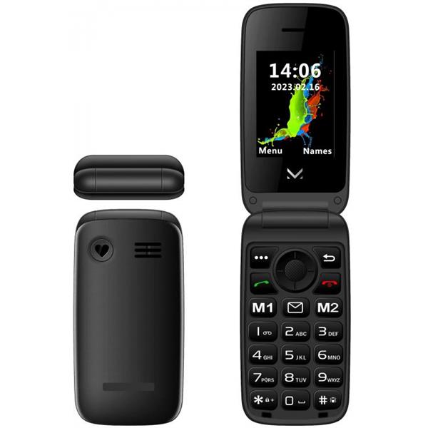 TELEFONO CELLULARE SENIOR MAJESTIC SILENO 42 FLIP 300142 BK