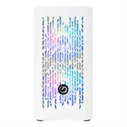 CASE NUWO BLITZ R25 WHITE MIC 0.5MM SPCC 3*U3 F.RAINB.SIDE GLASS