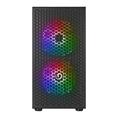 CASE NUWO BLITZ R27 BLACK MIC 0.5MM SPCC 3*U3 FRGB.SIDE GLASS