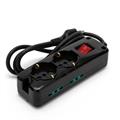 VELAMP MULTIPRESA 4 BIPASSO 10/16+2 SHUKO CON INTERRUTTORE BLACK