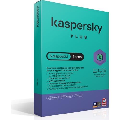 KASPERSKY PLUS 3*DEVICE 1Y SUPER SLIM BOX