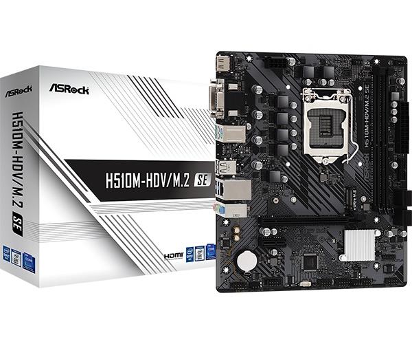 MB ASROCK H510M-HDV M.2 SE SKT1200 DDR4 SATA VGA DVI HDMI