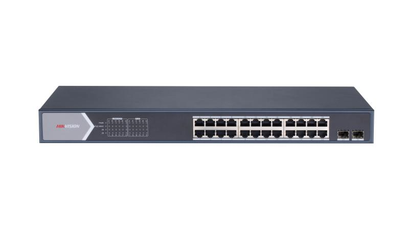 SWITCH HIKVISION 10/100/1000 24P POE 225W + 2*SFP