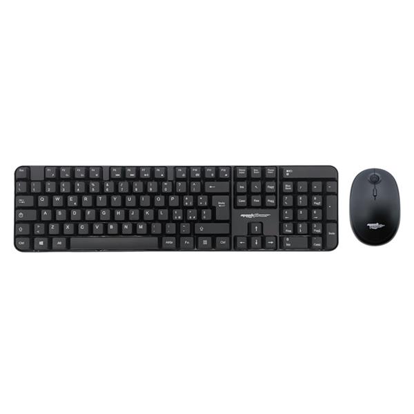 KIT TASTIERA E MOUSE MACH POWER WIRELESS 2.4GHZ BLACK