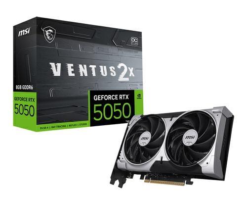 VGA MSI RTX 5050 VENTUS 2X 8G OC 8GB GDDR6 HMDI 3*DP