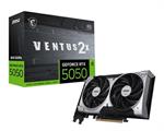 VGA MSI RTX 5050 VENTUS 2X 8G OC 8GB GDDR6 HMDI 3*DP