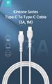 DEVIA CAVO KINTONE TYPE-C TO TYPE-C 5V 3A 1MT WHITE