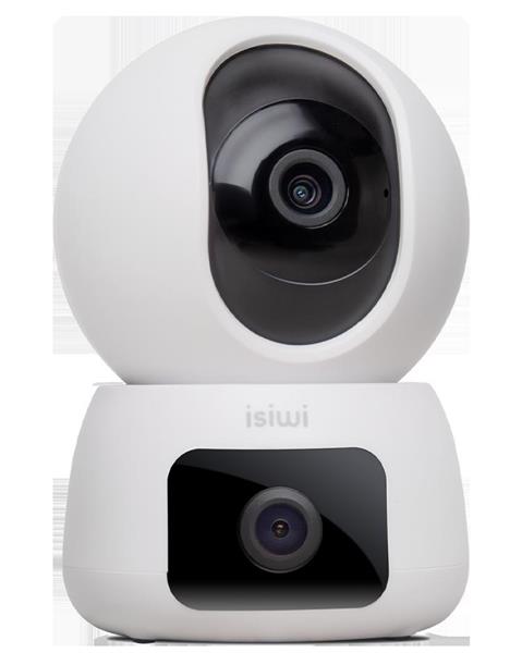 TELECAMERA ISIWI TWIN DOPPIA OTTICA 2K DOME MOT.IR LED AUD.BID.