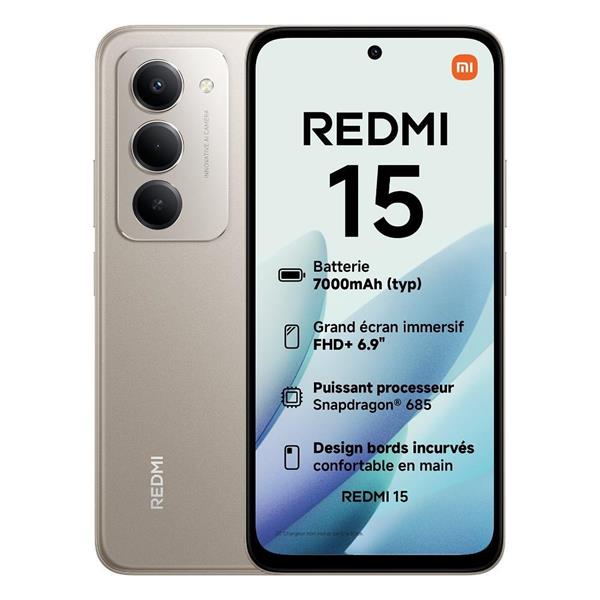 SMARTPHONE XIAOMI REDMI 15 8+256GB 8+256GB TITAN GREY