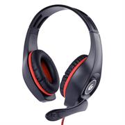 TECHMADE GEMBIRD CUFFIE GAMING CON CONTROLLO VOLUME ROSSO-NERE