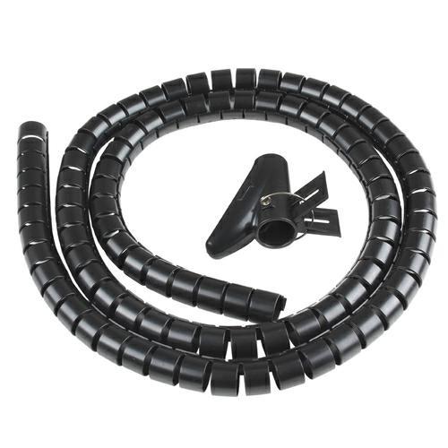 SPIRALE AVVOLGI CAVI FLESSIBILE VULTECH 150CM NERO