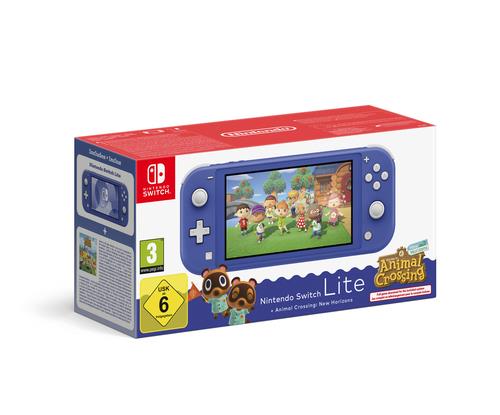 CONSOLE NINTENDO SWITCH LITE ANIMAL CROSSING NEW HORIZ. BLU
