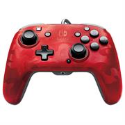 CONTROLLER PDP PER NINTENDO SWITCH FACEOFF DELUXE+AUD CAMO RED W