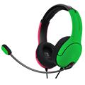 CUFFIE GAMING PDP LVL40 CON MIC.ROSA/VERDE PER SWITCH/SWITCH LIT