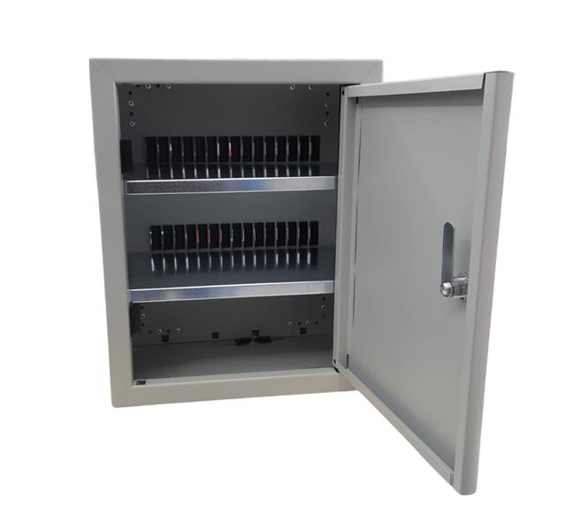 ARMADIETTO PORTACELLULARE IN METALLO 35,1X22,3X44,1H GR. RAL7035