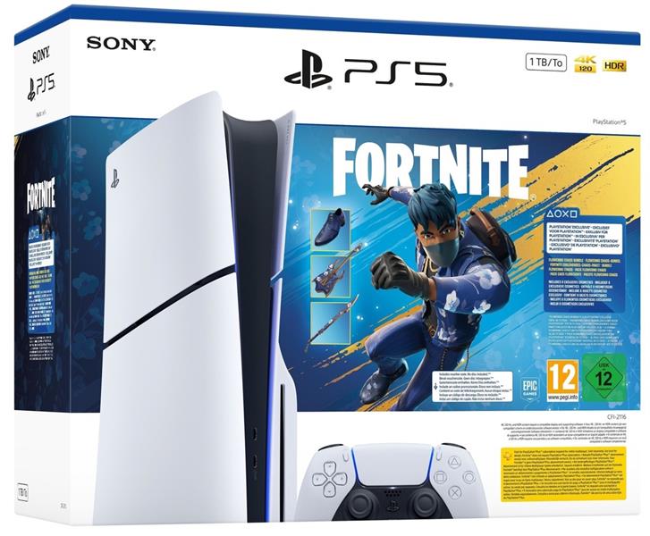 CONSOLE SONY PS5 1TB STANDARD ED.WHITE +FORTNITE FLOWERING CHAOS