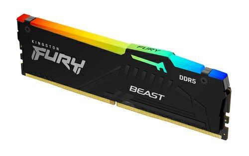 DIMM KINGSTON DDR5 32GB 6400MHZ FURY BEAST RGB