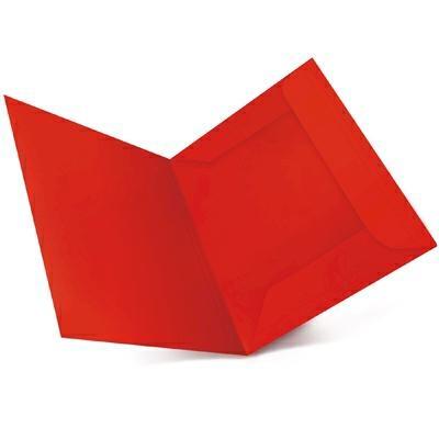 CARTELLINE 3 LEMBI CON STAMPA ROSSO CF.50PZ