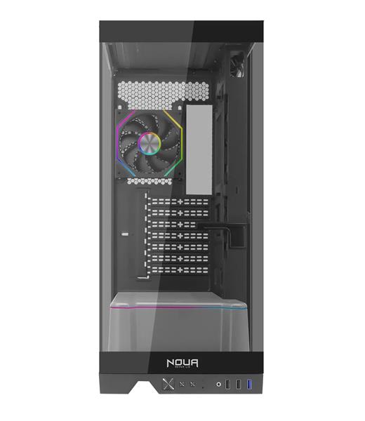 CASE NOUA UTOPIA FS100 SILVER 0.60MM SPCC 3*U3 FAN ARGB SIDE GLA