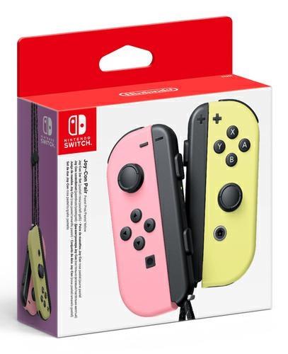 CONTROLLER NINTENDO SWITCH JOY-CON COPPIA ROSA PAST./GIALLO PAST