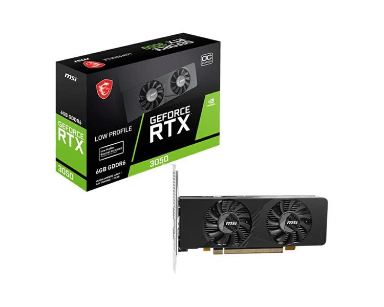 VGA MSI RTX 3050 LP E 6G OC 6GB DDR6 2*HDMI OC EDITIONK