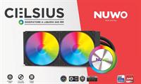 DISSIPATORE CPU NUWO LIQUID CELSIUS 240MM ARGB 2*120MM