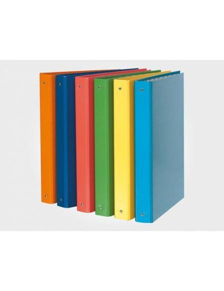 CARTELLA 4 ANELLI H&H 26X34CM BLU